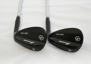 超美品☆AKIRA TourWedgeⅣ PVD仕上げ 52度 56度 2本セット NSプロ1050GH R アキラ ツアーウェッジ4