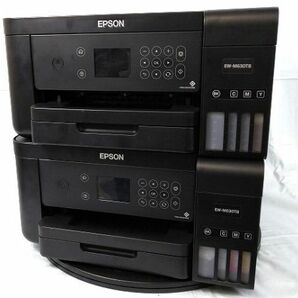 EM-102604【ジャンク/通電のみ確認済み】 エコタンク搭載プリンター 2台セット［EW-M630TB］×2 (エプソン EPSON) 中古の画像1