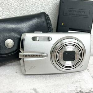 【K】OLYMPUS オリンパス　μ1020 10.1MEGAPIXEL　バッテリー/ＳＤ/充電器/ケース付き　動作確認済み　デジカメ　【2588】A