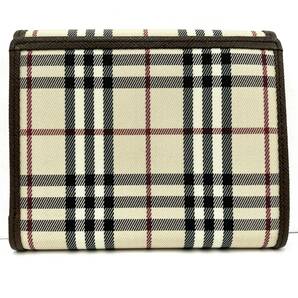 【A】Burberry バーバリー 財布 ウォレット 折り財布 ノバチェック 保管品 ベージュ×ブラウン 人気 ブランド レディース【534】の画像2