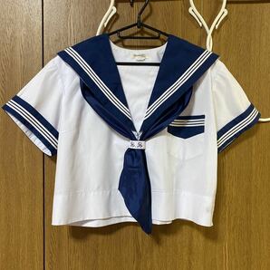 セーラー服 3本線 半袖 スカーフ付き コスプレ用の画像1