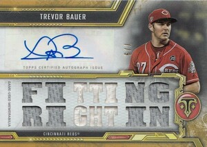 【トレバー・バウアー】ジャージ 直筆サインカード 9枚限定 横浜DeNAベイスターズ 2020 TOPPS TRIPLE TREVOR BAUER AUTO #検索 BBM EPOCH