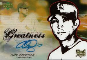 【ADAM WAINWRIGHT】ルーキー 直筆サインカード 2006 UPPER DECK AUTO FUTURE STARS ROOKIE CARD AUTOGRAPH #検索 TOPPS