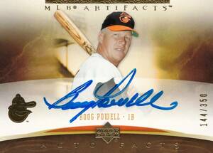 【BOOG POWELL】直筆サインカード 350枚限定 2005 UPPER DECK AUTO ARTIFACTS AUTO FACTS AUTOGRAPH #検索 TOPPS