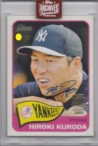 【黒田博樹】直筆サインカード 64枚限定 広島東洋カープ 2023 TOPPS ARCHIVES SIGNATURE SERIES AUTO 《専用ケース入り》#検索 BBM EPOCH