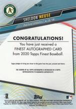 【シェルドン・ノイジー】ルーキー 直筆サインカード 阪神タイガース 2020 TOPPS FINEST SHELDON NEUSE AUTO #検索 BBM EPOCH エポック_画像2