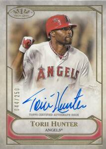 【TORII HUNTER】直筆サインカード 250枚限定 2021 TOPPS AUTO TIER ONE AUTOGRAPH