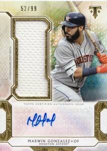 【マーウィン・ゴンザレス】ジャージ 直筆サインカード 99枚限定 オリックスバファローズ 2018 TOPPS MARWIN GONZALEZ AUTO 検索 BBM EPOCH