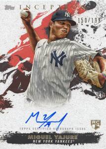 【ミゲル・ヤフーレ】ルーキー 直筆サインカード 199枚限定 東京ヤクルトスワローズ 2021 TOPPS MIGUEL YAJURE AUTO 検索 BBM EPOCH