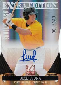 【ホセ・オスナ】直筆サインカード 100枚限定 東京ヤクルトスワローズ 2011 PANINI DONRUSS ELITE JOSE OSUNA AUTO #検索 TOPPS BBM EPOCH