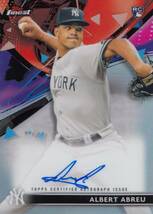 【アルバート・アブレイユ】ルーキー 直筆サインカード 西武ライオンズ 2021 TOPPS FINEST ALBERT ABREU AUTO #検索 BBM EPOCH エポック_画像1