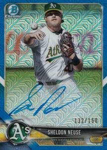 【シェルドン・ノイジー】直筆サインカード 150枚限定 阪神タイガース 2018 TOPPS CHROME REFRACTOR SHELDON NEUSE AUTO #検索 BBM EPOCH