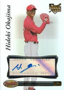 【岡島秀樹】ルーキー 直筆サインカード シリアルナンバーシール付 読売ジャイアンツ 2007 TOPPS BOWMAN'S AUTO #検索 BBM EPOCH エポック