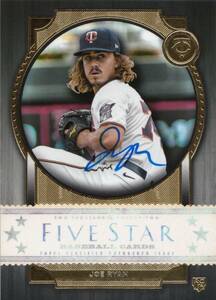 【JOE RYAN】ルーキー 直筆サインカード 2022 TOPPS AUTO FIVE STAR ROOKIE CARD AUTOGRAPH