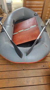 ゴムボート国産オリンピック製2人用中古品超高速エアーポンプ付属
