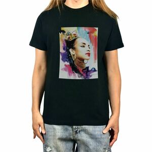 未使用 新品 Sade シャーデー アデュ スムースジャズ ペイントアート Tシャツ S M L XL ビッグ オーバーサイズ XXL~5XL ロンT パーカー 可