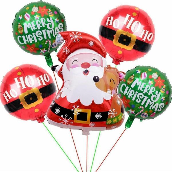 クリスマス 飾りアルミホイル 風船 サンタクロース トナカイ デコレーション 可愛いクリスマスパーティー バルーン