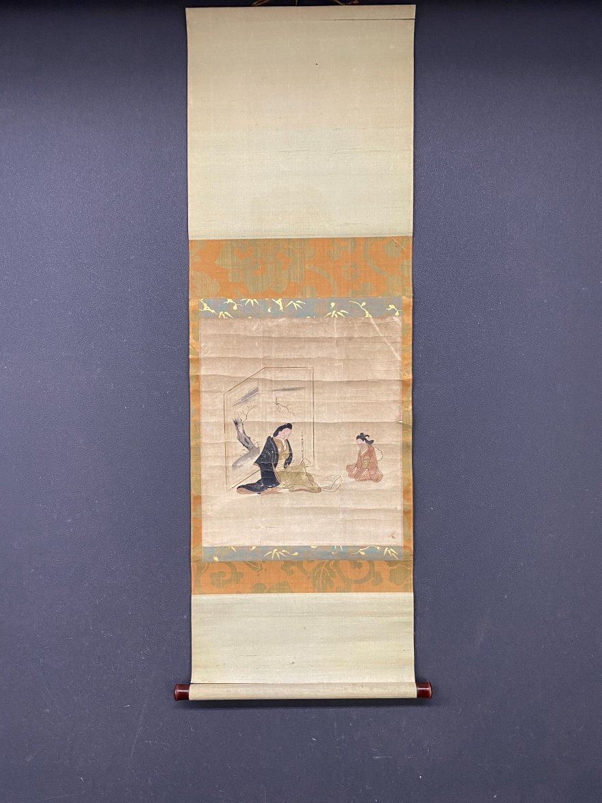[Копия][One Light] vg8074 Красота Укиё-э, автор Хисикава Моронобу, Рисование, Японская живопись, человек, Бодхисаттва