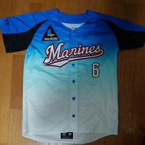 DESCENTE 千葉ロッテマリーンズ マリンフェスタ 2016 井口資仁 ユニフォーム Mサイズ デサント lotte Marines プロ野球 の画像1