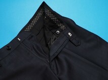 新品定価2.9万円 COMME CA MEN コムサメン『CERRUTI チェルッティ 伊製生地』タータンチェック スラックス/パンツM紺(09) 03FY02_画像4