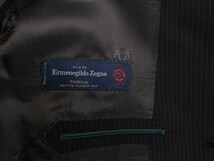 新品19.5万円 大手百貨店扱い 春夏『Ermenegildo Zegna ゼニア TROPICAL 伊製生地』ウール100% ツーパンツ スーツA4黒(A) 1509672_画像6