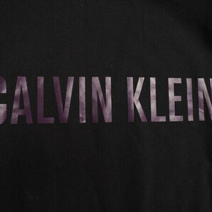 新品正規品 Calvin Klein カルバンクライン 春先最旬 ストレッチコットン スウェット トレーナー US:M JP:L 黒(W11) NM1960の画像4