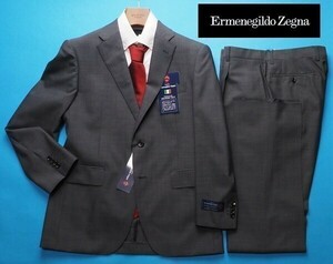 新品17.3万円 大手百貨店扱い 春夏『Ermenegildo Zegna ゼニア COOL EFFECT』ウール100% シャンブレー スーツBB6濃灰(H) 1511661