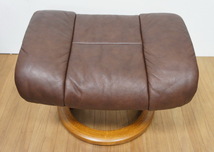 ●EKORNES/エコーネス/ノルウェイ/一人掛け本革ソファ/ストレスレスチェア/リクライニングソファ/オットマン付き●_画像8