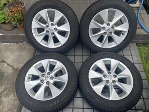 ＜美品！バリ山＞トヨタ 純正 4本セット 215/60R17 2020年製 20系 アルファード DUNLOP WINTERMAXX