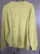 送料370円から新品未使用定価1,990円 Uniqlo ユニクロ コットンナイロン Vネックセーター size L Light Green ライトグリーン WASHABLE_画像8