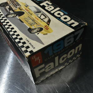 Qm520 絶版 旧キット 1966年製 AMT 1:25 1967 Falcon Sports Coupe Drag or Stockic 箱 ホイール多数 パーツ 部品取 HOTROD 60サイズの画像2