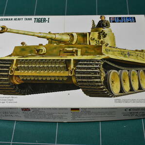 Qm547【未組立】 1997年製 Fujimi 1:76 German Heavy Tank Tiger-I 独軍 ドイツ重戦車 タイガーⅠ型 取説無し 60サイズの画像1