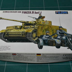 Qm551【未組立】 1996年製 Fujimi 1:76 German Medium Tank Panzer.IV Ausf.J 独軍 ドイツ中戦車 四号戦車 60サイズの画像1