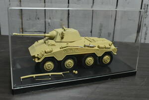 Qm648 【組立 塗装済】 1/35 WWII German Sd.Kfz.234 ドイツ軍 8輪重装甲車 偵察車 コレクションケース付 60サイズ