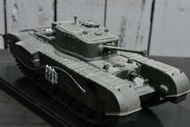 Qm656 【組立 塗装済】 1/48 WWII British Mk.IV Churchill Infantry tank 英軍 チャーチル歩兵戦車 コレクションケース付 60サイズ_画像6