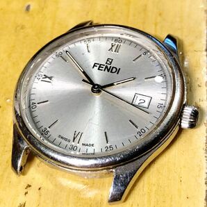 【即決/送料無料】 FENDI 210G SWISS MADE men's watch フェンディ メンズアナログウォッチ クォーツ 中古腕時計 【不動／要修理】