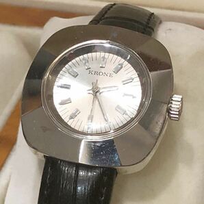 【即決/送料無料】 KRONE quartz wristwatch クローネ クォーツ レディースファッションウォッチ 中古腕時計 雑貨時計 