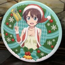 【即決/送料無料】 NEW GAME!! ニューゲーム 篠田はじめ スタンド付ビッグ缶バッジ クリスマスイラスト 15cm アニくじ 中古_画像1