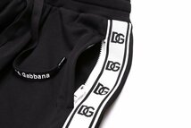 ドルチェ＆ガッバーナDOLCE&GABBANA スエットパンツ メンズ DGロゴ ブラック サイズ48 JOGGING WITH BRANDED BANDS GVEPAZ FU7DU/新品_画像7