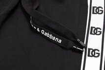 ドルチェ＆ガッバーナDOLCE&GABBANA スエットパンツ メンズ DGロゴ ブラック サイズ48 JOGGING WITH BRANDED BANDS GVEPAZ FU7DU/新品_画像8