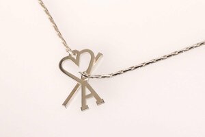 アミ パリス アレクサンドル・マテュッシ AMI DE COEUR メンズ チェーンネックレス ami ADC CHAIN NECKLACE UJW916.361 900 SILVER 新品/4