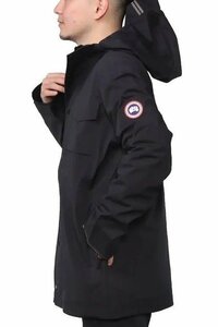 カナダグース メンズ ナナイモ ナイロンレインジャケット ブラック サイズS CANADA GOOSE NANAIMO JACKET 5608M 61 BK 新品