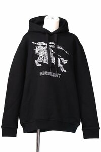 バーバリー メンズ オーバーサイズド へ―ビーウェイト スエットパーカー ブラック サイズM BURBERRY SWEAT PK 8072776 BK 新品