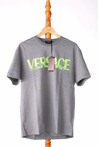 ヴェルサーチ べルサーチ Tシャツ グレー サイズM バロッコ シルエット ロゴ アイコン VERSACE 1006974 1A04949 1E100 新品/2