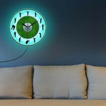 CD027:ゴルフ選手の壁掛け時計 モダンなプリント 芝生 リビングルームの装飾 ゴルフクラブ サイレントスイープ　スポーツ_画像2