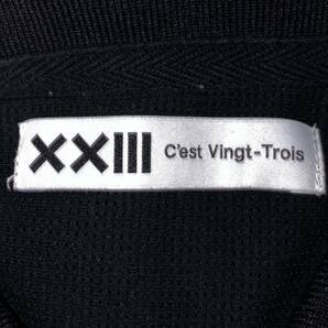 XXIII C’est Vingt-Trois セバントゥア ドライメッシュ 半袖 ポロシャツ Lサイズ 日本製 黒 ブラックの画像3