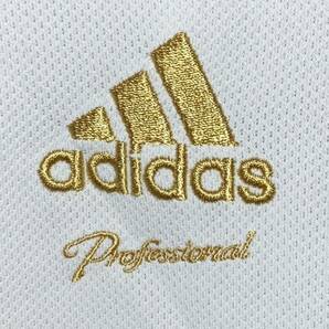 ビッグサイズ Adidas Professional  アディダスプロフェッショナル ベースボール トレーニング シャツ 白 黒 金 XOサイズ X47700の画像3