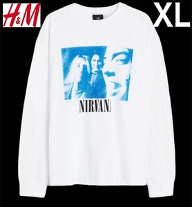 新品 H&M × ニルヴァーナ NIRVANA Tシャツ 長袖 ロンT XL