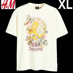 新品 H&M × シンプソンズ コラボ Tシャツ 天使 ディズニー XL