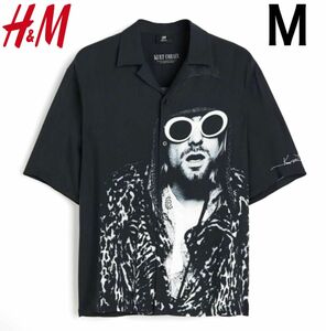 新品 H&M × カートコバーン NIRVANA コラボ シャツ M